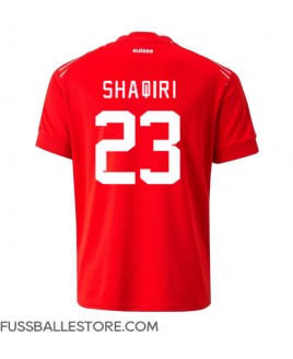 Günstige Schweiz Xherdan Shaqiri #23 Heimtrikot WM 2022 Kurzarm